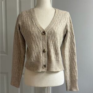 Sincerely Jules Beige Cardigan Sweater Size S